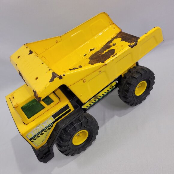 Mighty Tonka 17" Vintage Yellow Metal Dump Truck Construction Vehicle - Picture 2 of 4